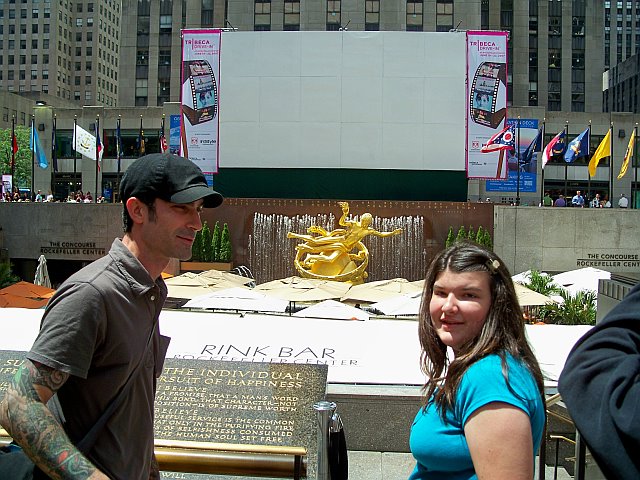 Tour Guide Luke at Rockefeller Center