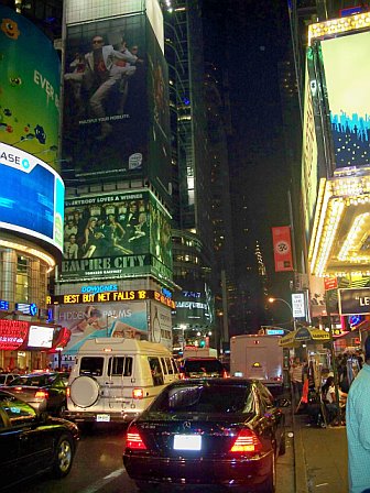 time square daytime. stock New