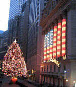 New York Stock Exchange Christmas Lights